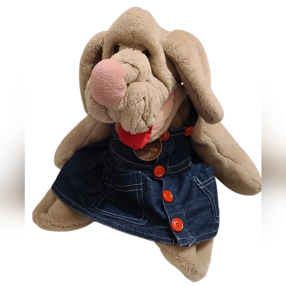 1981 Wrinkles Dog Puppet Denim Outfit - Gabby
